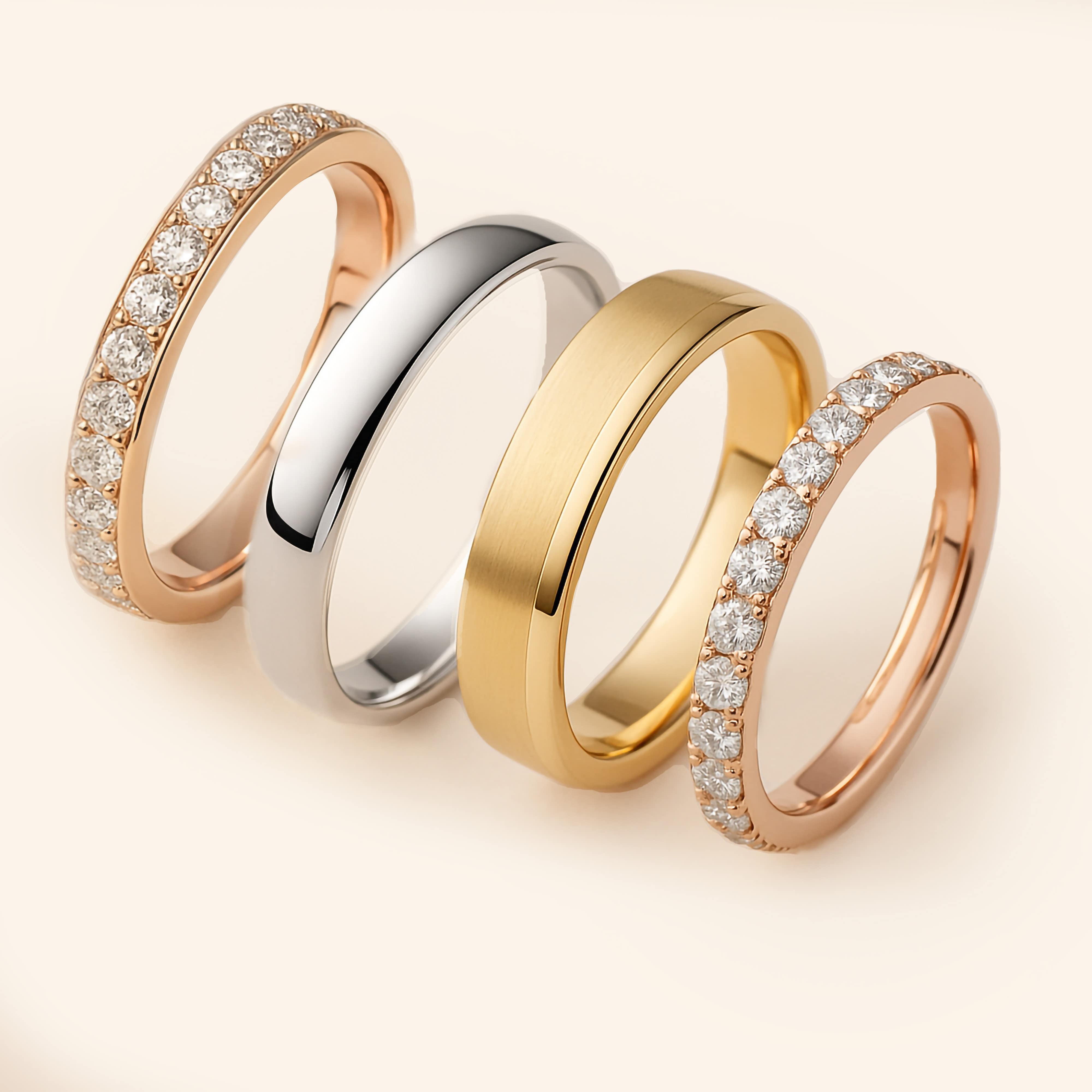 Sunshine Wedding Rings
