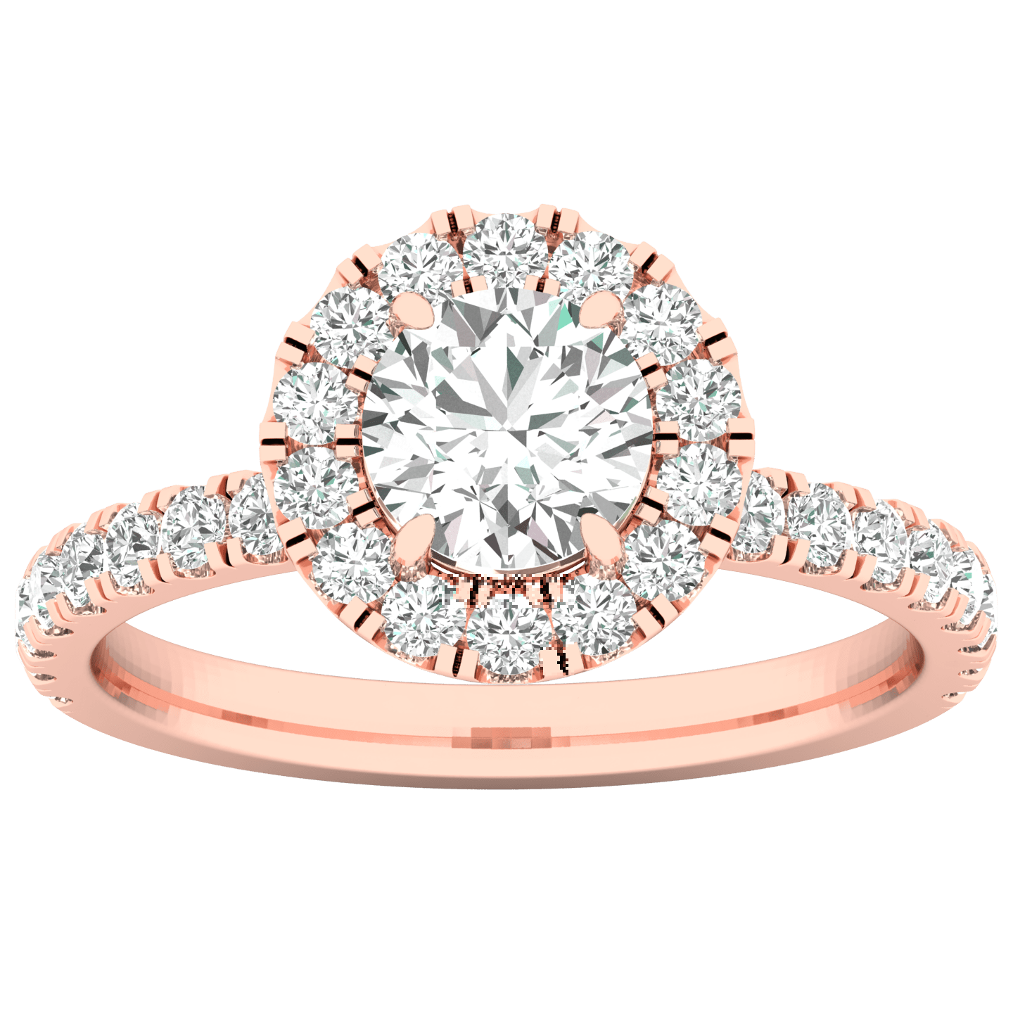 Engagement Halo Ring