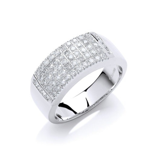 Channel Set Natural  Diamond Ring