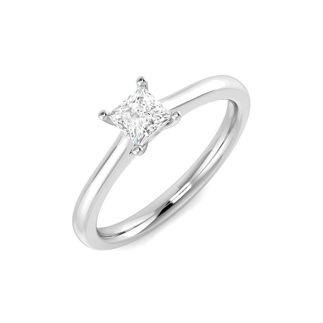 Lab-Created Engagement  Diamond Ring