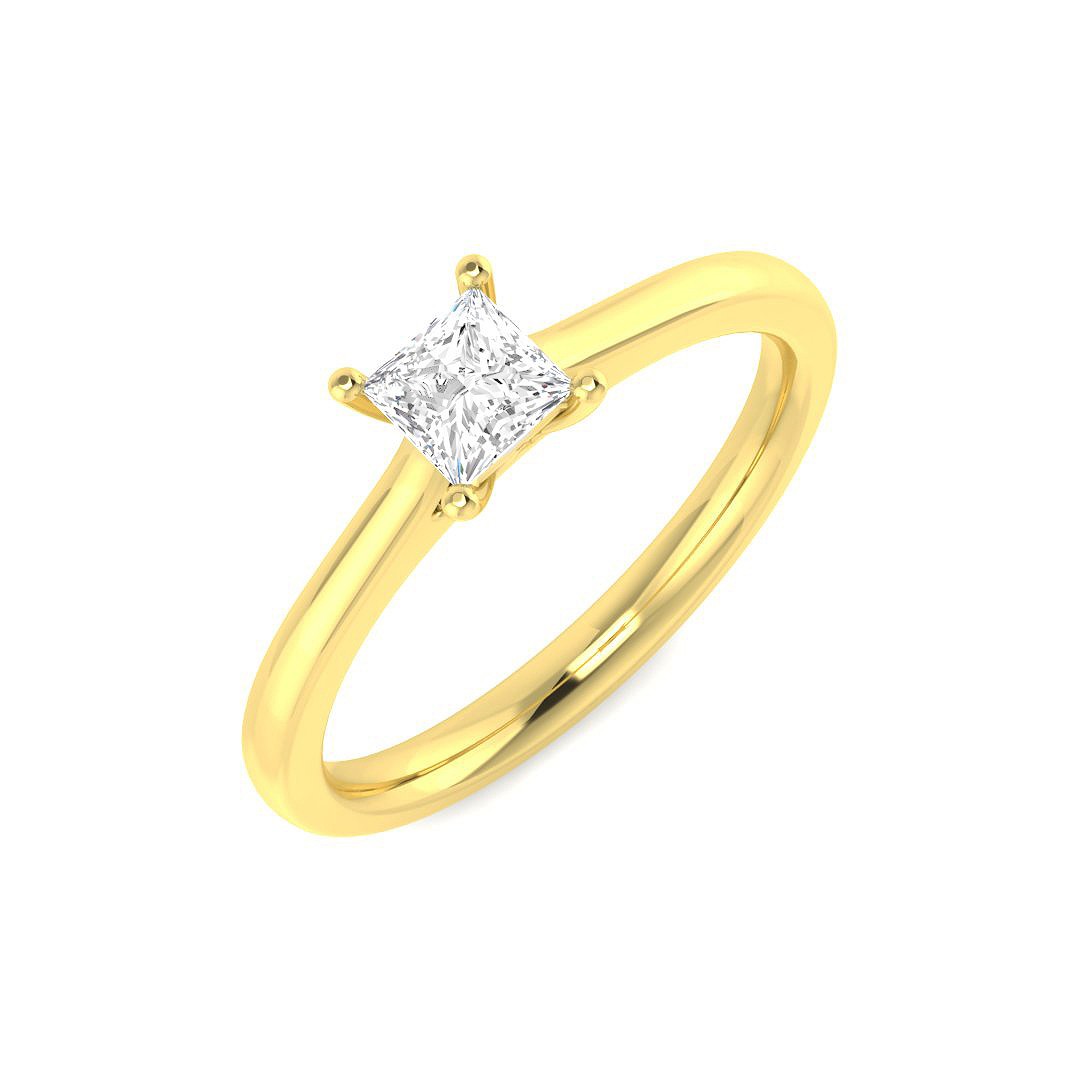 Lab-Created Engagement Diamond Ring