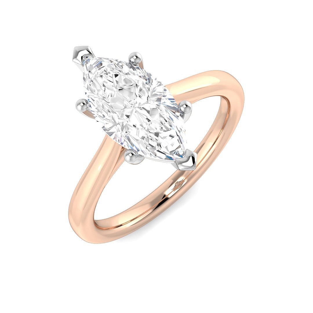 Lab-Created Engagement Diamond Ring