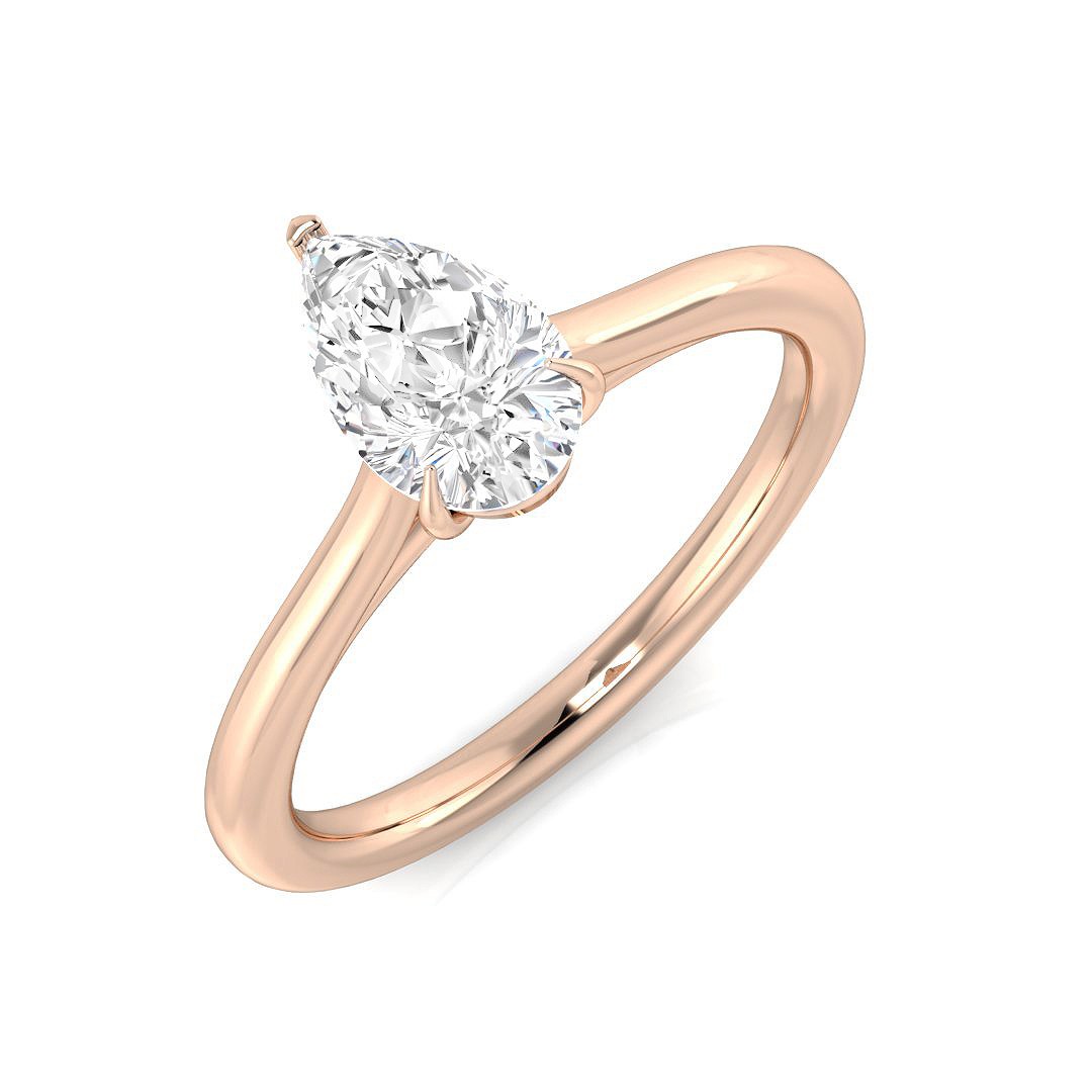 Lab-Created Engagement Diamond Ring