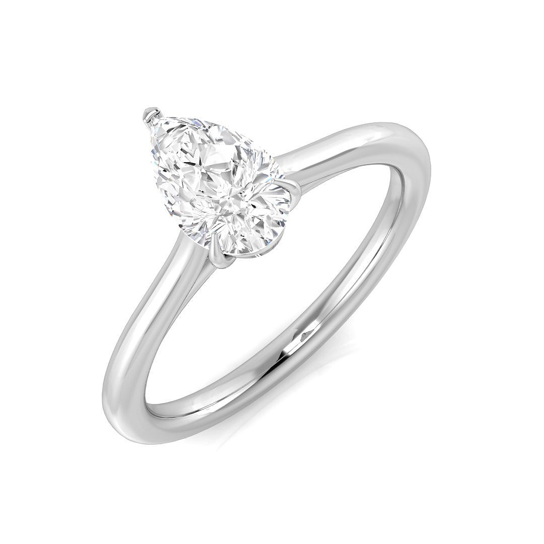 Lab-Created Engagement  Diamond Ring