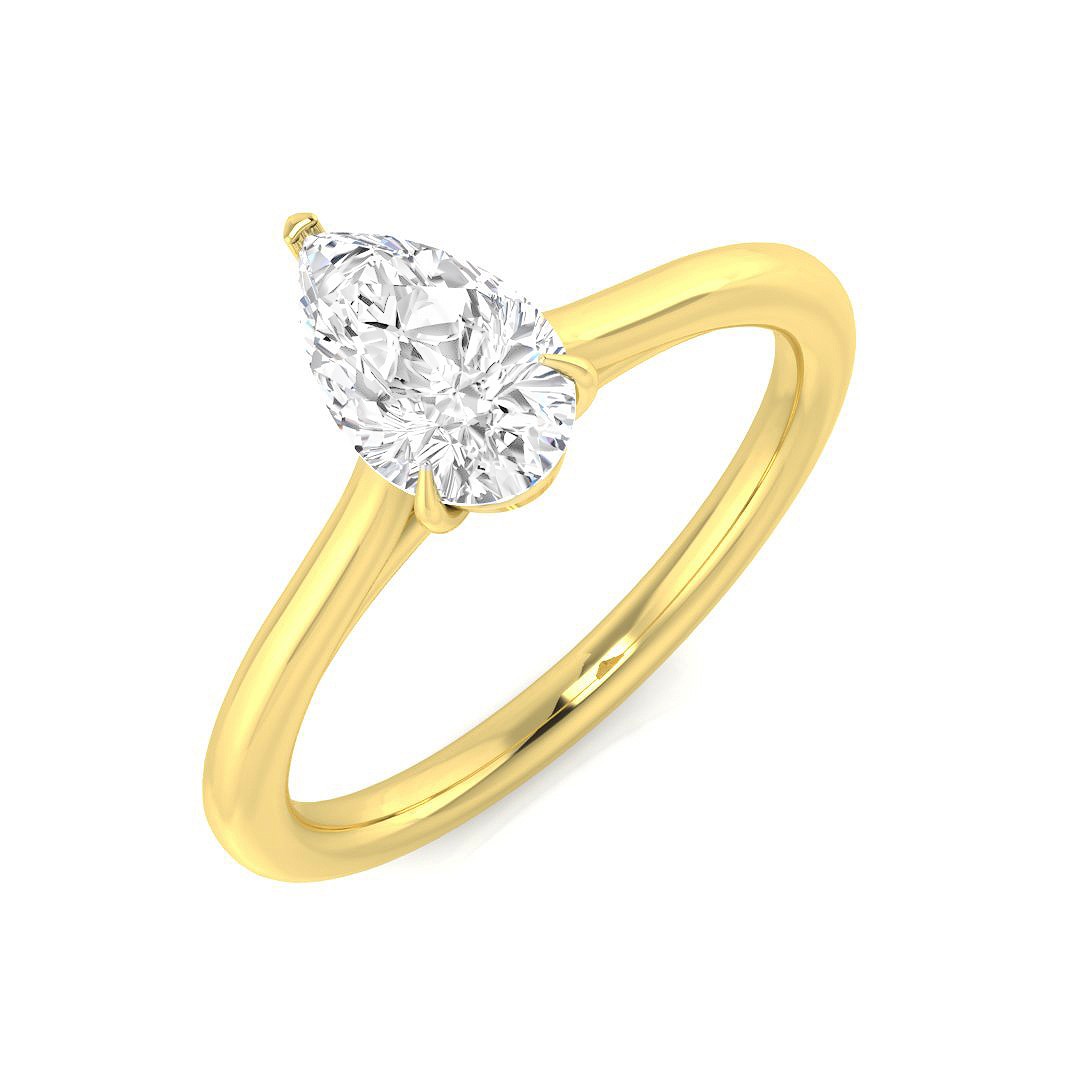 Lab-Created Engagement Diamond Ring