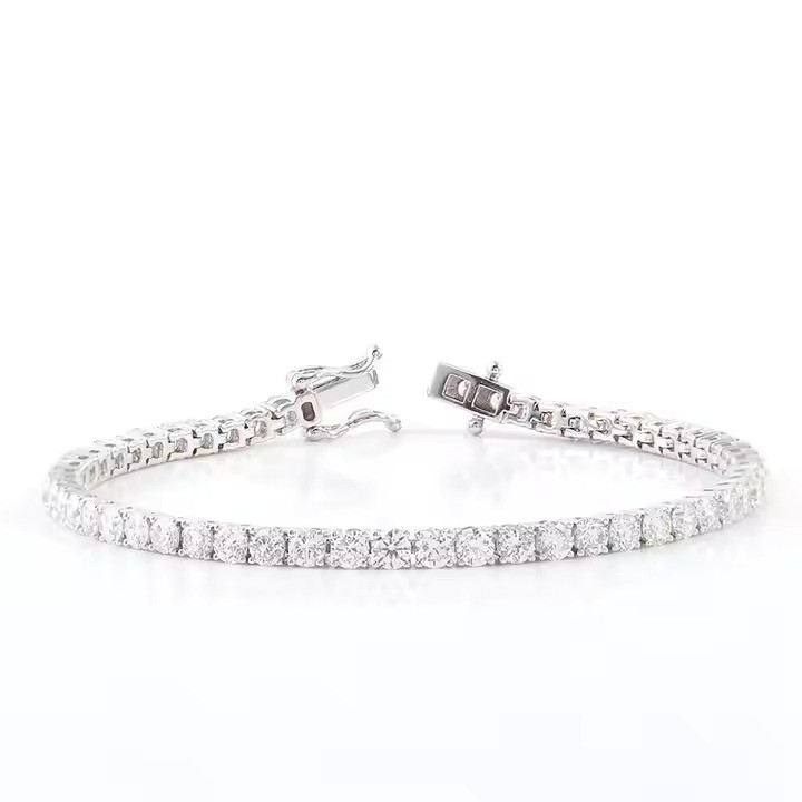 4 Prong Lab-Created  Diamond Bracelet