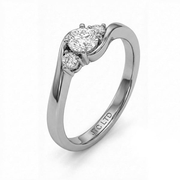 Aucious  Natural Diamond Engagement Ring