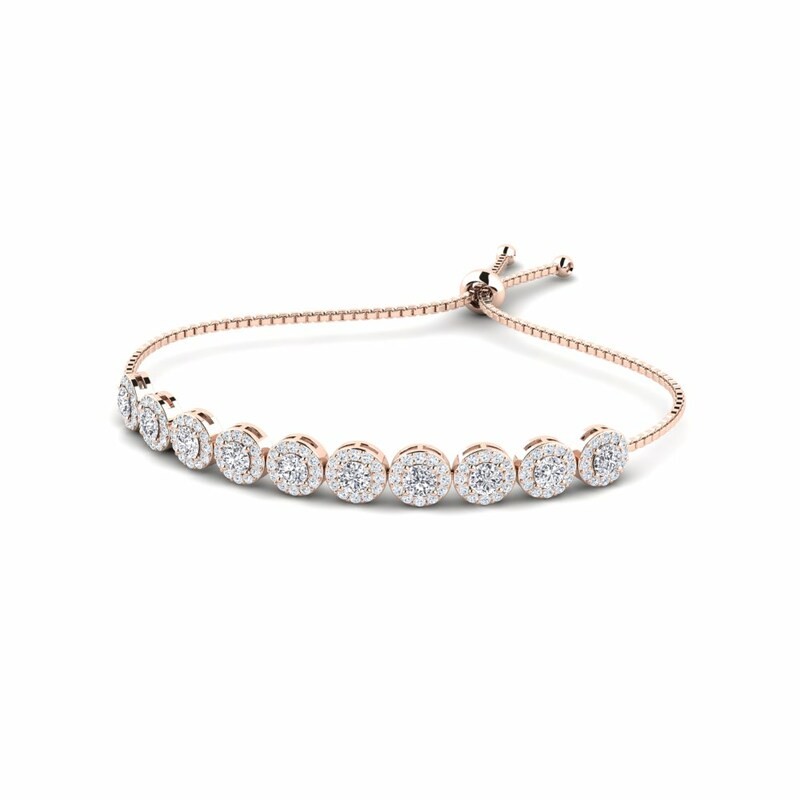 Paulie Natural 4 Prong  Diamond Bracelet