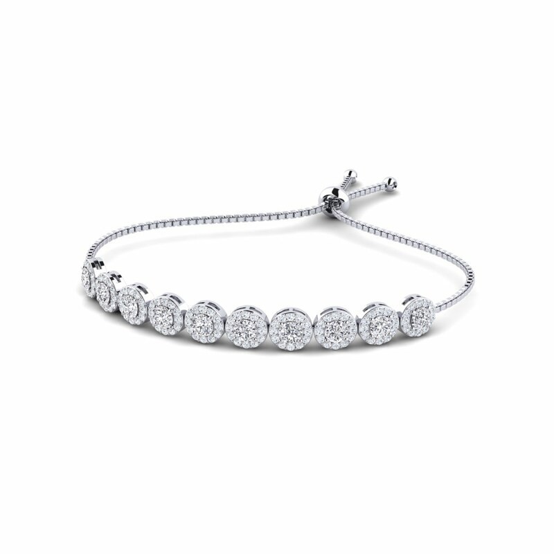 4 Prong Natural  Diamond Bracelet
