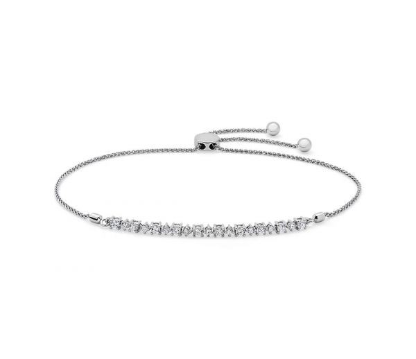 4 Prong 0.10 Carat Natural  Diamond Bracelet