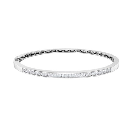 Channel Set 0.12 Carat Natural  Diamond Bracelet