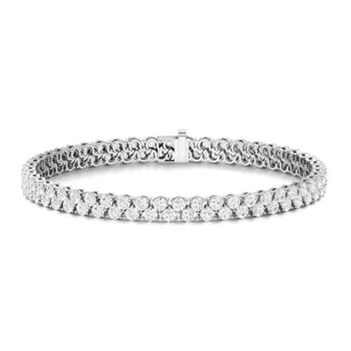 3 Prong Natural  Diamond Bracelet
