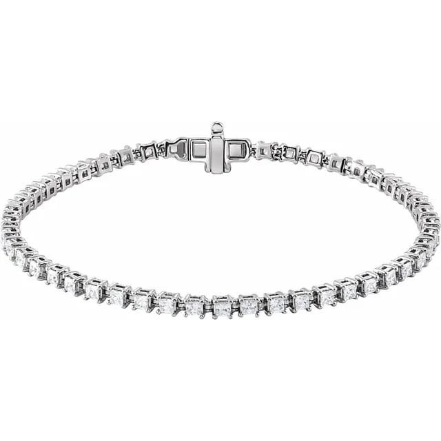 4 Prong Natural  Diamond Bracelet