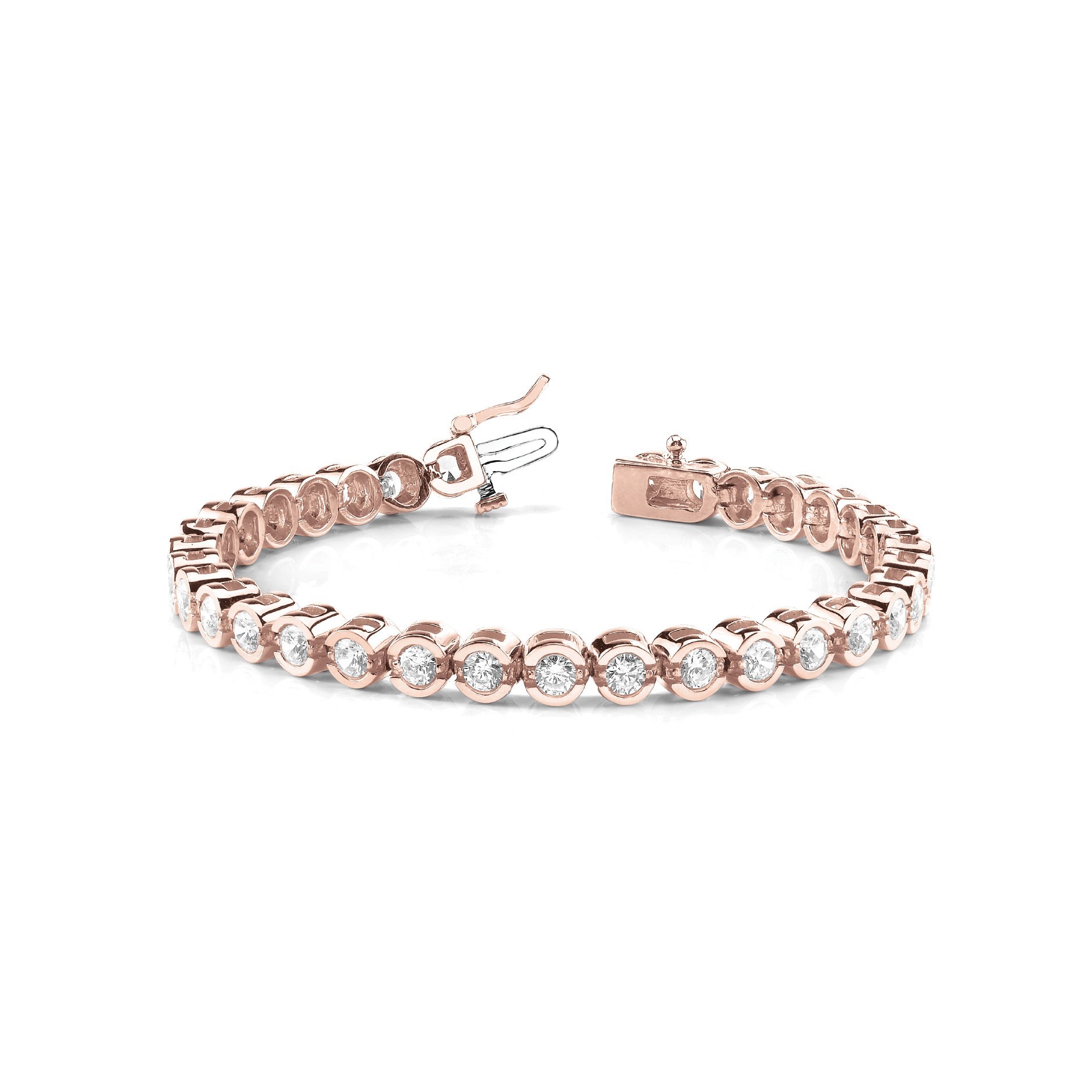 Rylee Natural Semi Bezel  Diamond Bracelet