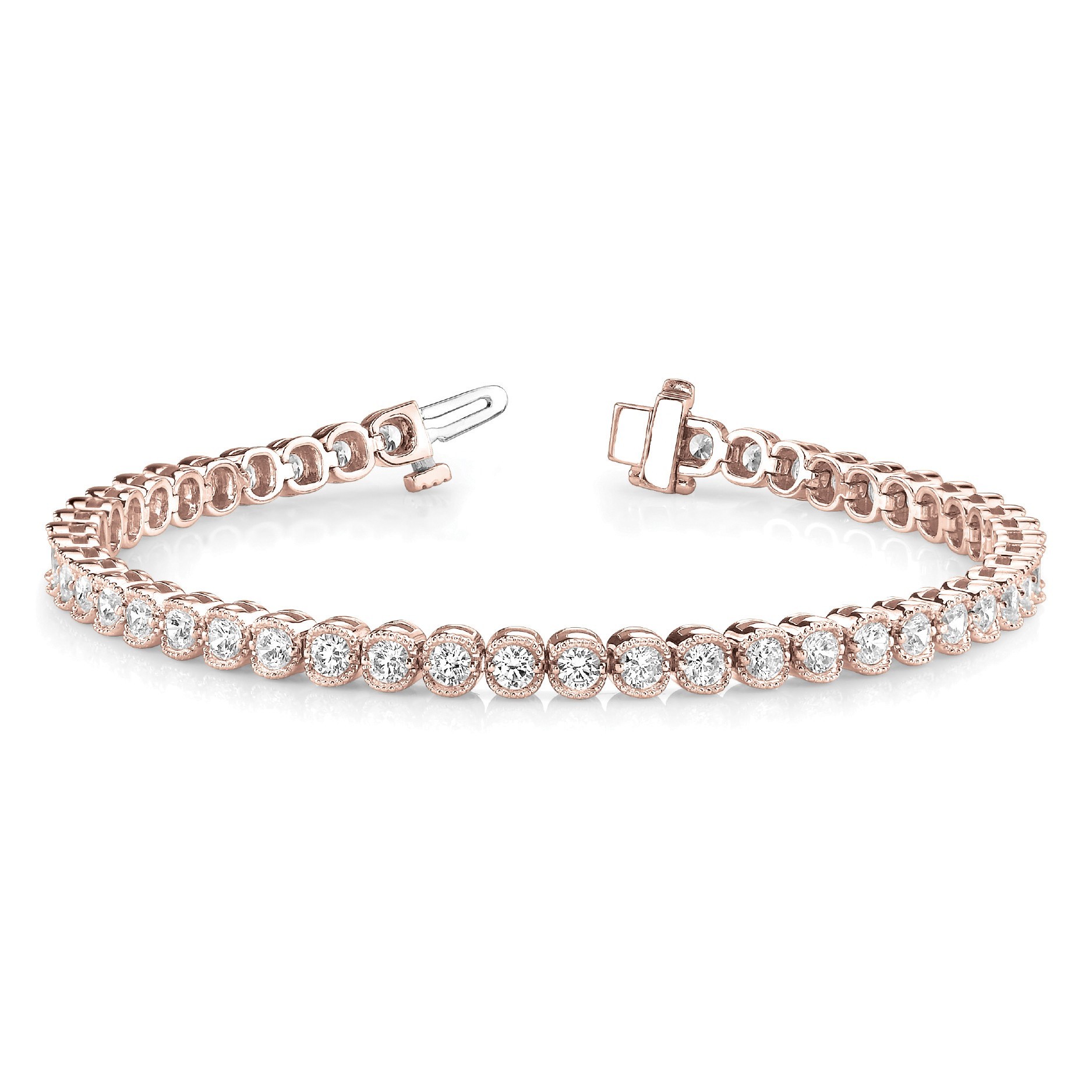 Rinoa Natural 2 Prong  Diamond Bracelet
