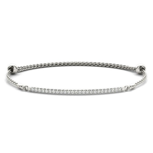 4 Prong 0.25 Carat Natural  Diamond Bracelet