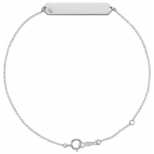 Syndony 0.03 Carat Natural Flush Setting  Diamond Bracelet