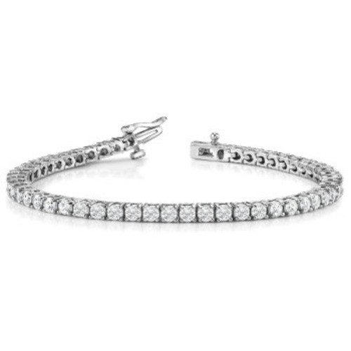 4 Prong 5.15 Carat Natural  Diamond Bracelet