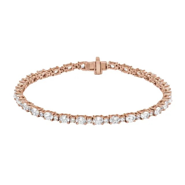4 Prong Natural  Diamond Bracelet
