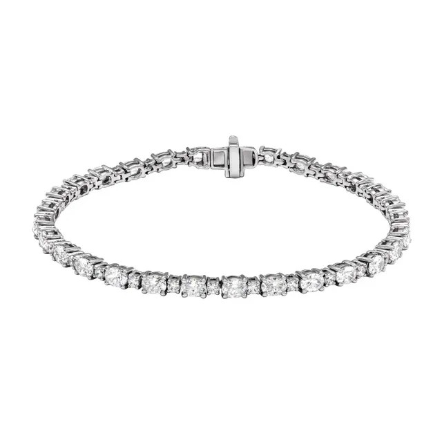 4 Prong Natural  Diamond Bracelet