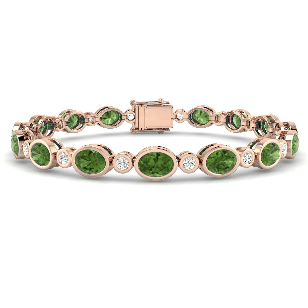 Jenova Peridot Bezel Set 