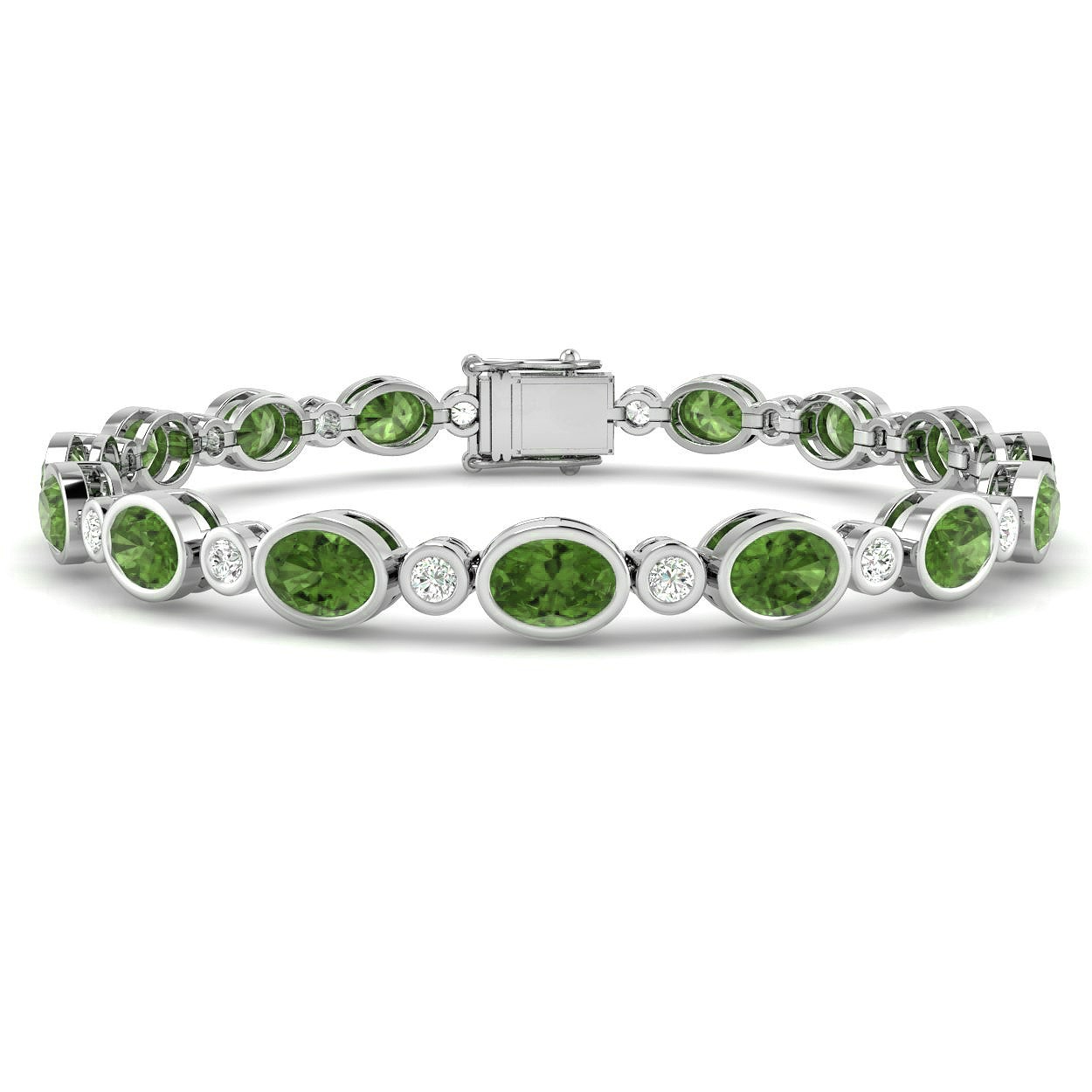 Jenova Peridot Bezel Set 