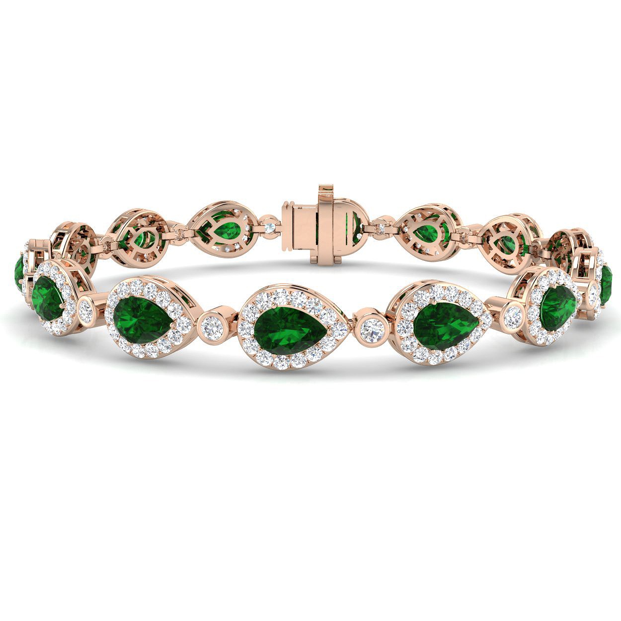 Emerald  Diamond Bracelet