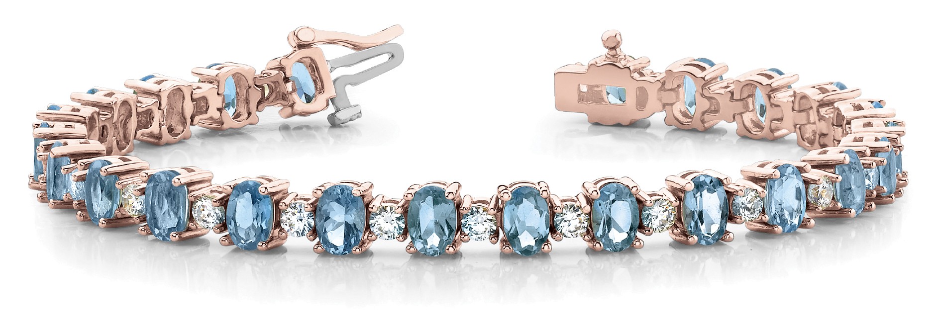 Viana Aquamarine 4 Prong Set 
