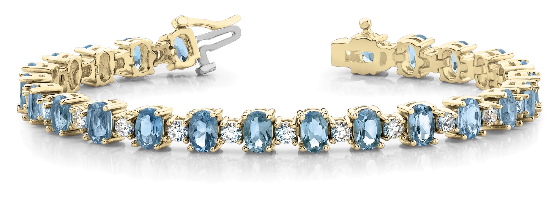 Viana Aquamarine 4 Prong Set 