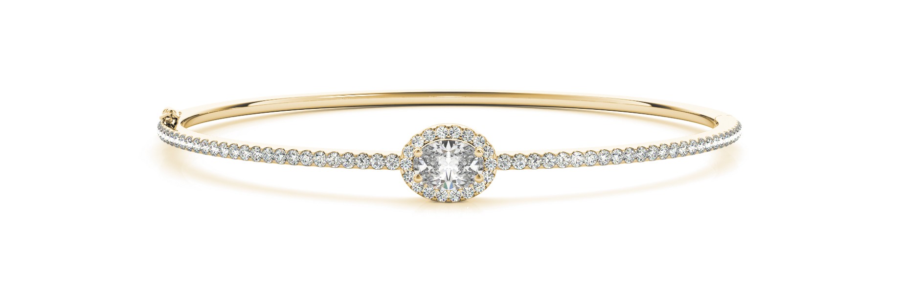 Bezel Setting Natural  Diamond Bracelet