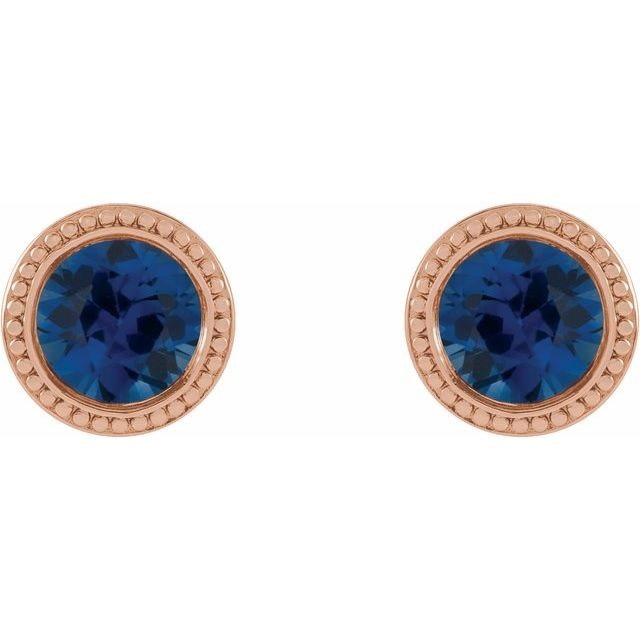 Teyah Blue Sapphire  Diamond Earrings
