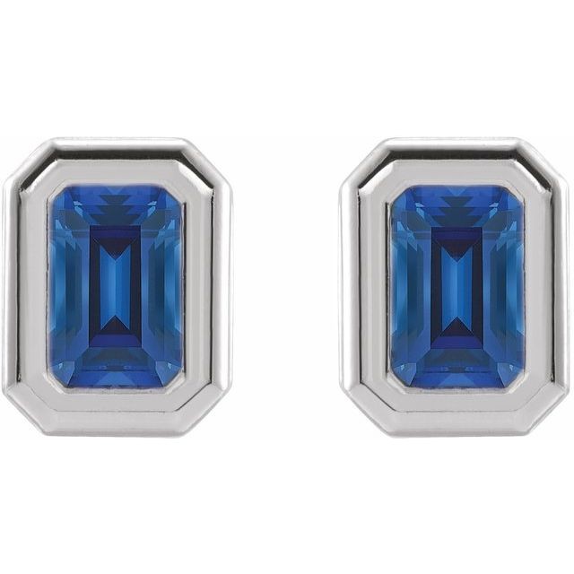 Torun 2.30 Carat Blue Sapphire  Diamond Earrings