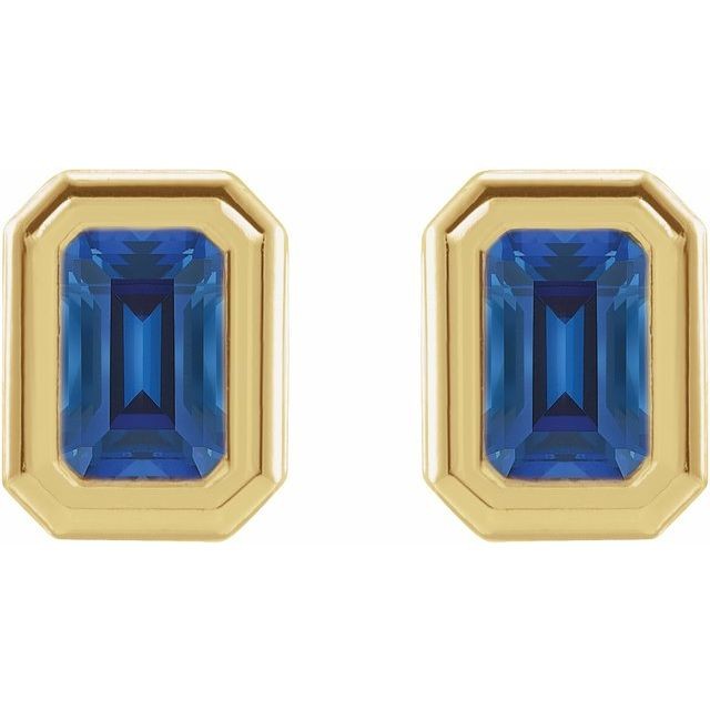 Torun Blue Sapphire  Diamond Earrings