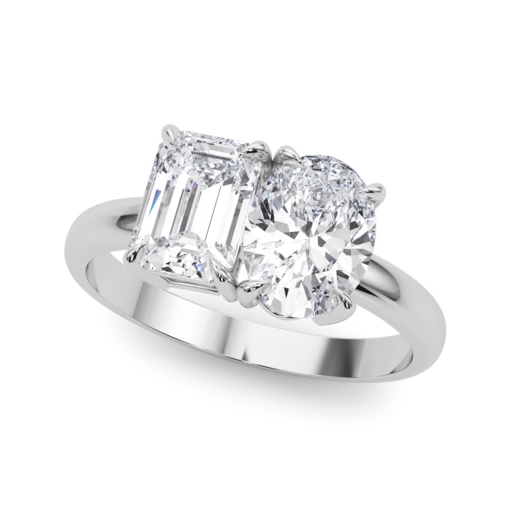4 Prong Set Lab-Created Diamond Ring