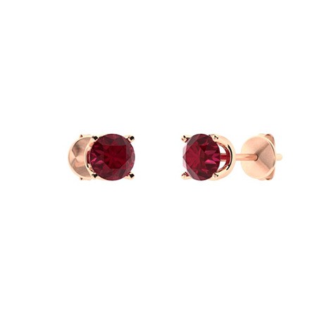 Hettie Natural Ruby 4 Prong Set 