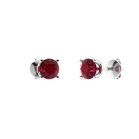 Hettie Natural Ruby 4 Prong Set 