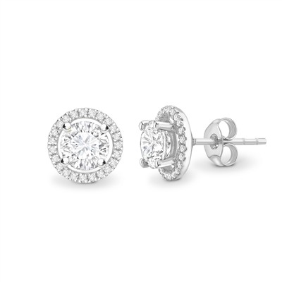 4 Prong 0.10 - 3.00 Carat Natural  Diamond Earrings