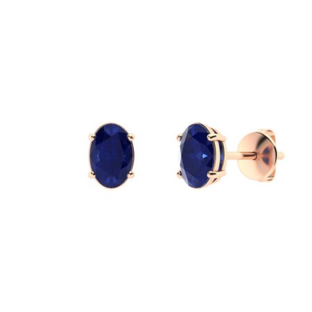 Geraldine Blue Sapphire 4 Prong Set 