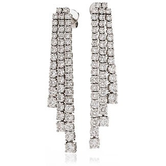 Keltie Natural Prong Set  Diamond Earrings