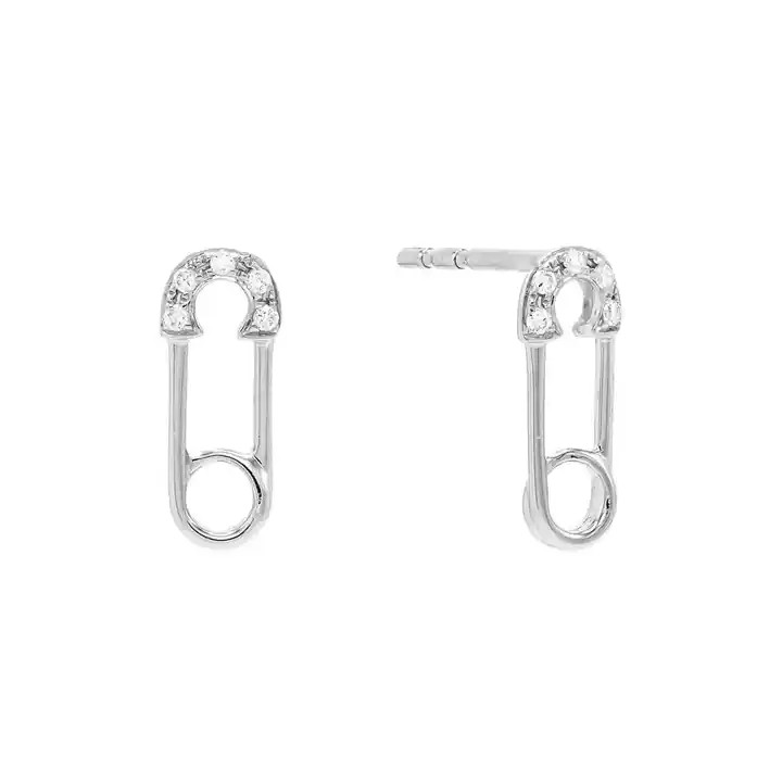 4 Prong Natural  Diamond Earrings