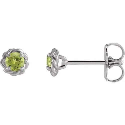 Fitche 0.52 Carat Peridot 4 Prong Set 