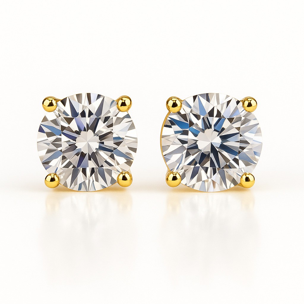 Juniper Lab-Created 4 Prong Set Diamond Earrings