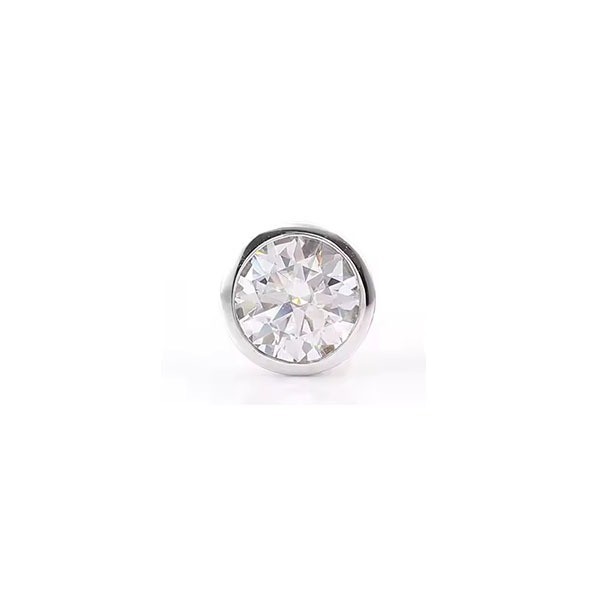 Bezel Set 0.20 - 1.50 Carat Natural  Diamond Earrings