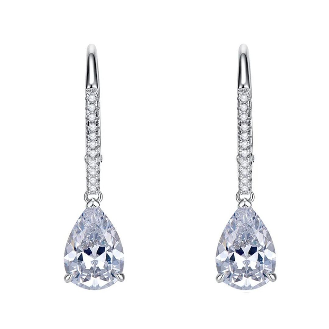 3 Prong Natural  Diamond Earrings