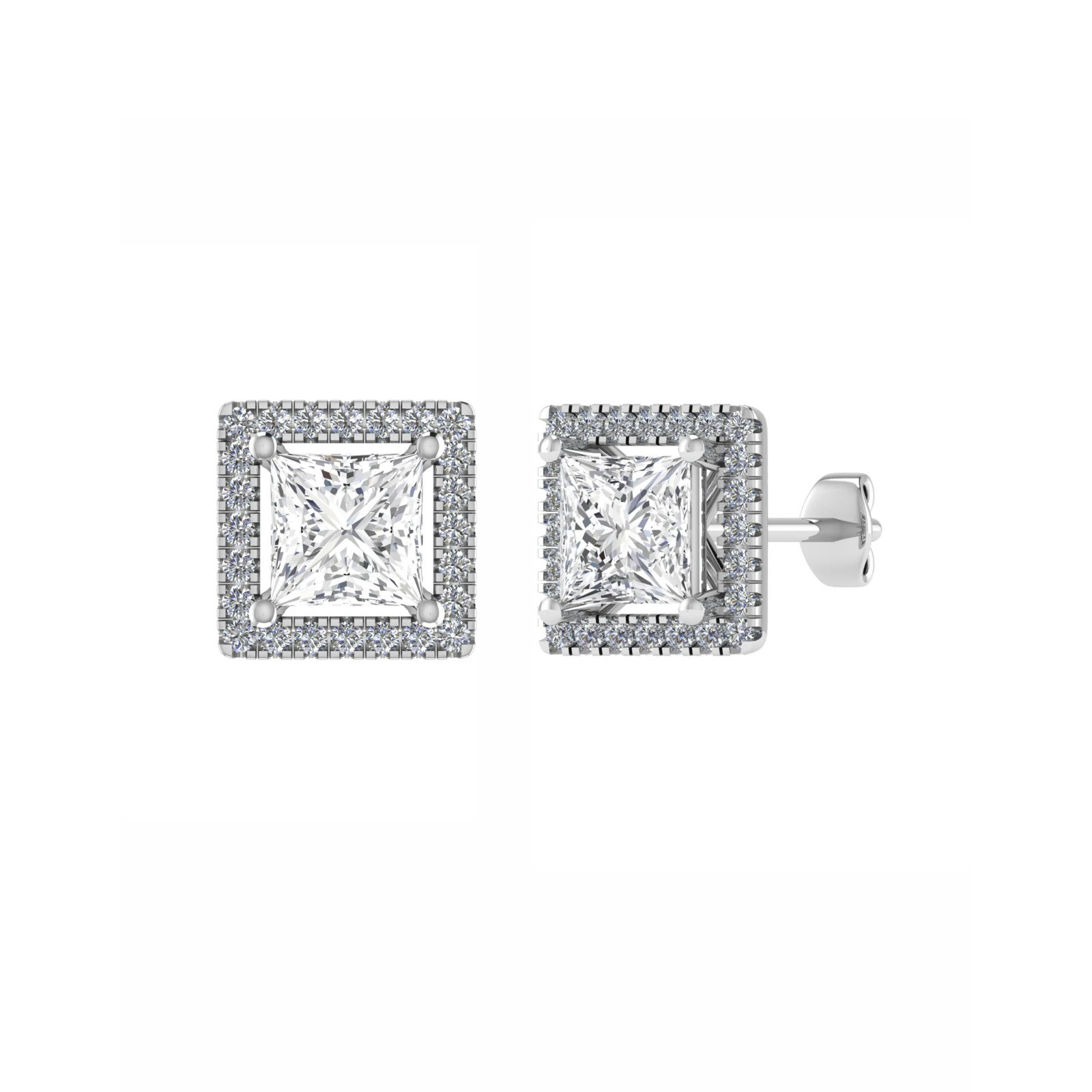 Kaia Natural 4 Prong  Diamond Earrings