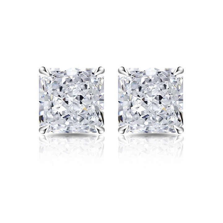 Bellina Lab-Created 4 Prong  Diamond Earrings