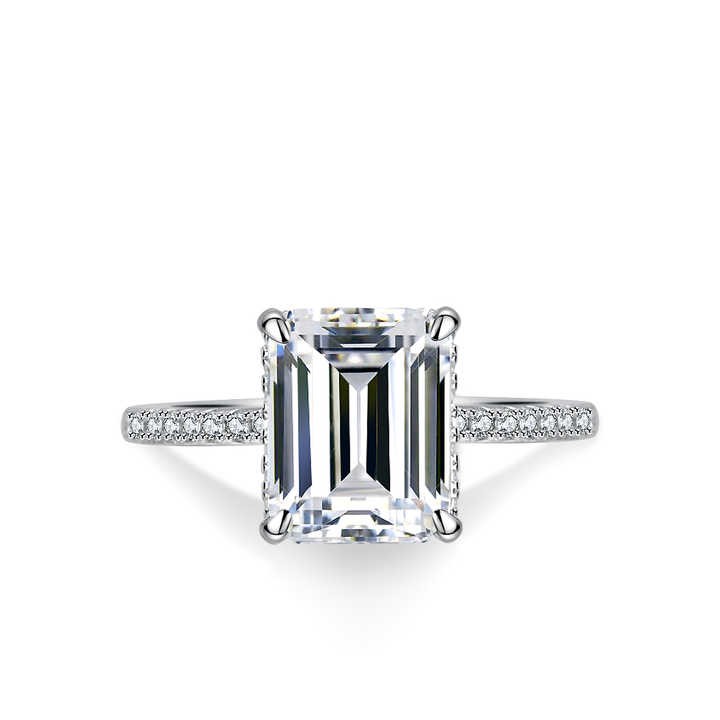 Lizzy Radiant 4 Prong  Diamond Ring
