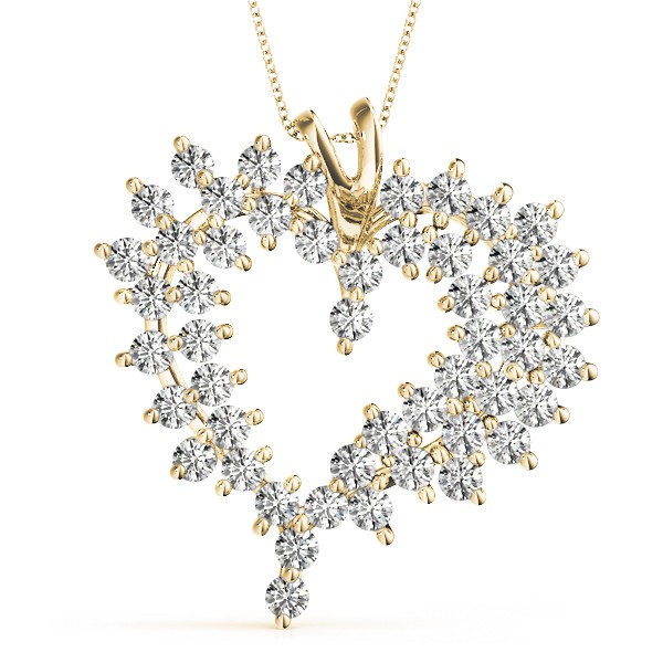 Rosalia Natural Diamond 2 Prong  Necklace