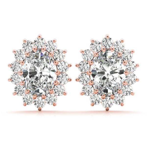 Prong Set Natural  Diamond Earrings