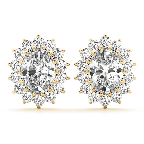 Prong Set Natural  Diamond Earrings